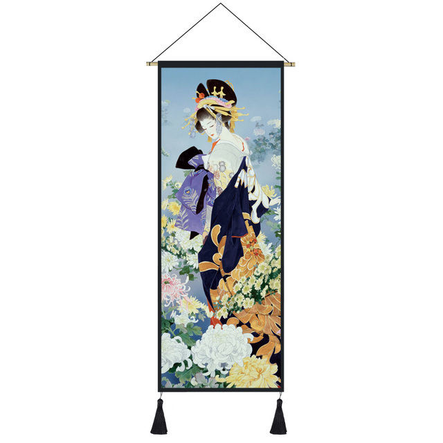 Plakat Retro japońskiej gejszy - styl ukiyo-e, dekoracja ściany w domu - Wianko - 7