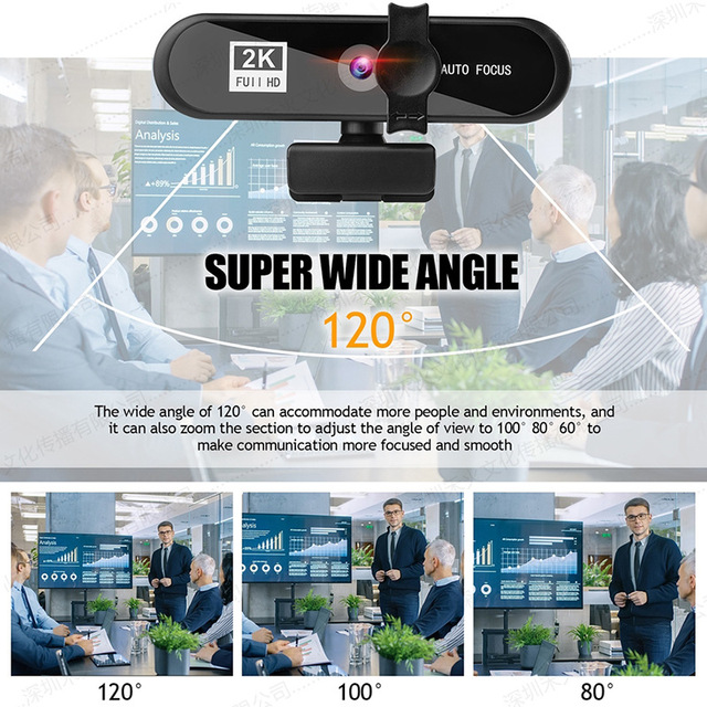 Kamera internetowa 1080P Full HD z mikrofonem USB do komputera stacjonarnego peryferii wideo - Wianko - 6