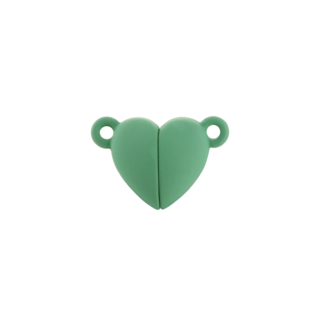 5 sztuk magnetycznych zapięć Love Heart Shape do bransoletek, metalowe, matowe, silne mocowanie, DIY biżuteria - Wianko - 9