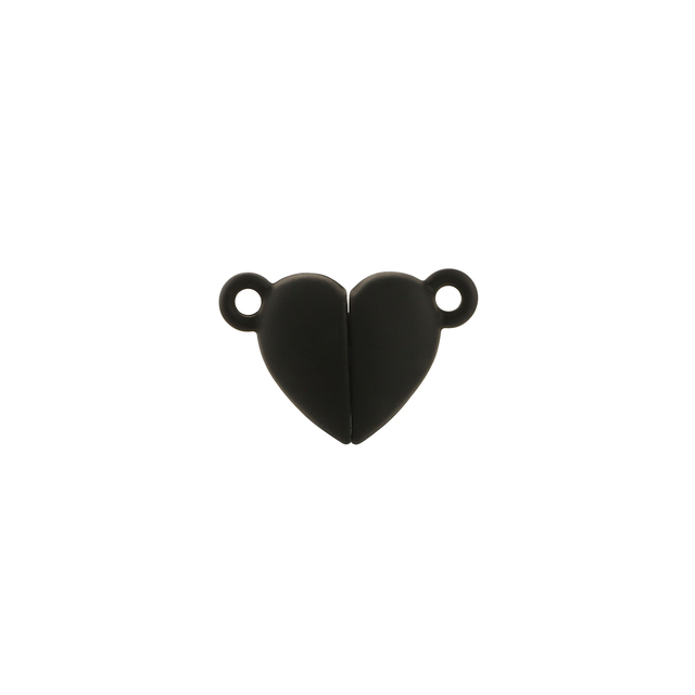 5 sztuk magnetycznych zapięć Love Heart Shape do bransoletek, metalowe, matowe, silne mocowanie, DIY biżuteria - Wianko - 3