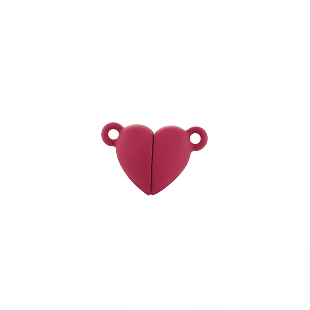 5 sztuk magnetycznych zapięć Love Heart Shape do bransoletek, metalowe, matowe, silne mocowanie, DIY biżuteria - Wianko - 10