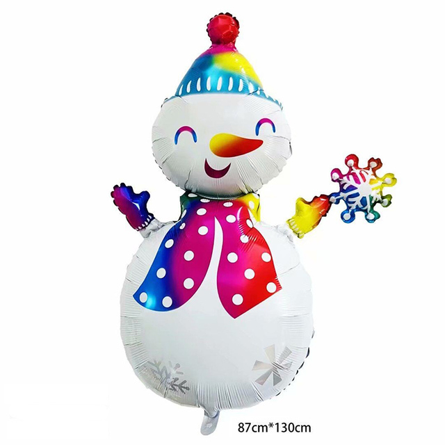 Nowością w sklepie internetowym jest 1 sztuka/partia foliowych balonów ozdobnych na Nowy Rok 18 cali - Wesołych Świąt z Elkiem, Bałwanem, Drzewem i Skarpetkami - Wianko - 8