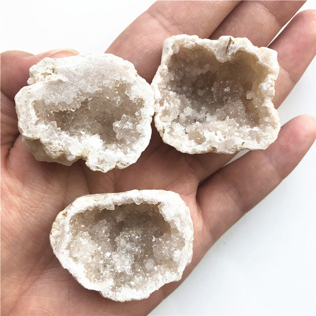 Kamień naturalny agat klaster kwarcowy, kryształowe punkty Geode – próbki minerałów i kryształy - Wianko - 6