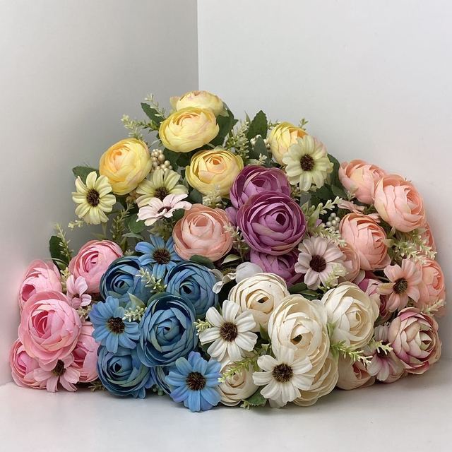 Sztuczna róża jedwabna w kolorze różowym, 30cm - idealna dekoracja salonu, bukietów ślubnych i wnętrz - Wianko - 3