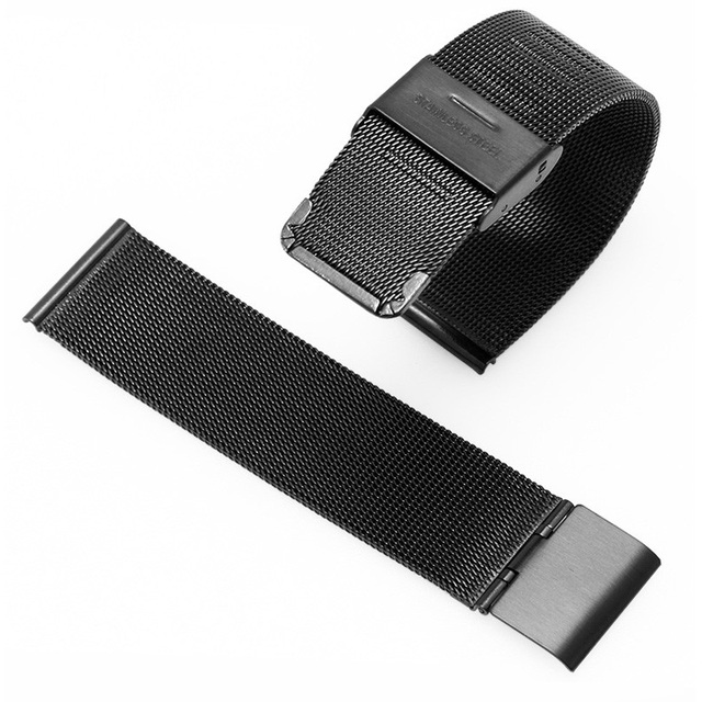 Uniwersalny pasek do zegarka Milanese o szerokości 8-24mm, stalowa siatka, bransoletka dla zegarków DW Apple - Wianko - 19