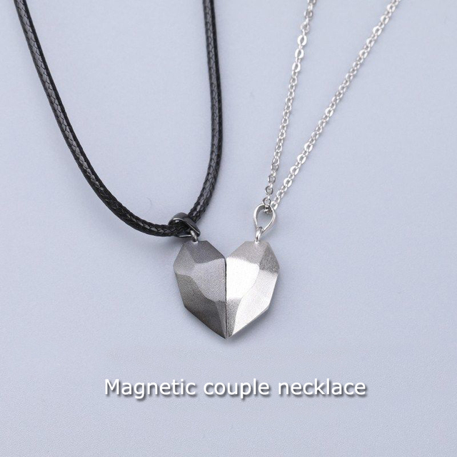 Bransoletka i naszyjnik magnetyczne serce z kamienia - dla pary miłośników, idealne dla kobiet i mężczyzn - Wianko - 11