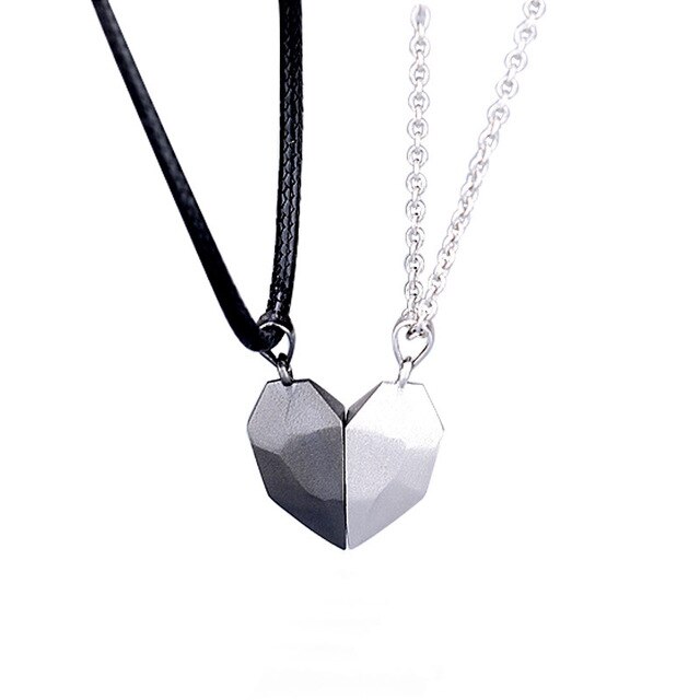 Bransoletka i naszyjnik magnetyczne serce z kamienia - dla pary miłośników, idealne dla kobiet i mężczyzn - Wianko - 13