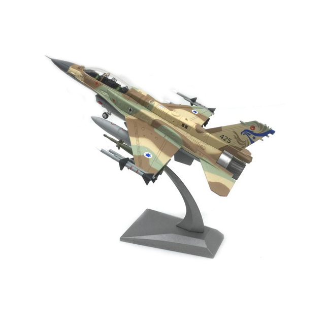 Izraelskie linie lotnicze F-16I Burza z Piorunami - Model myśliwski 1:72 z wykończeniem ze stopu - prezent świąteczny - Wianko - 1