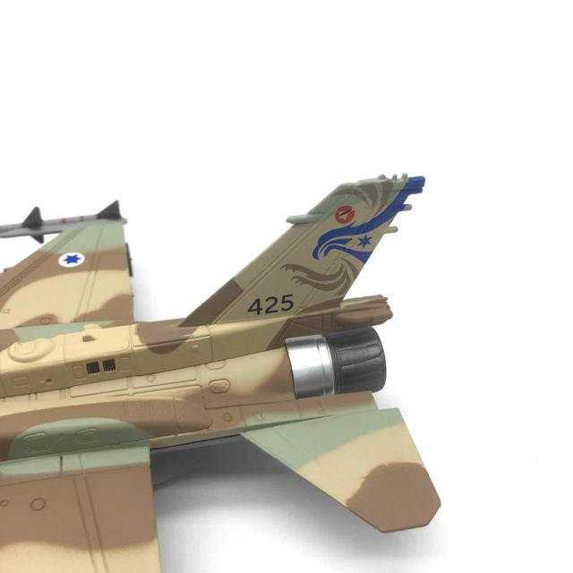 Izraelskie linie lotnicze F-16I Burza z Piorunami - Model myśliwski 1:72 z wykończeniem ze stopu - prezent świąteczny - Wianko - 5