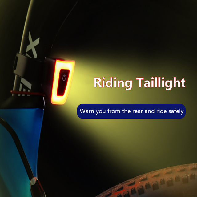 Ładowalna latarka USB do rowerów - wodoodporny kask rowerowy z tylnym światłem Aubtec Taillight - oświetlenie rowerowe kolarstwo lampa ostrzegawcza błyskowa - Wianko - 9