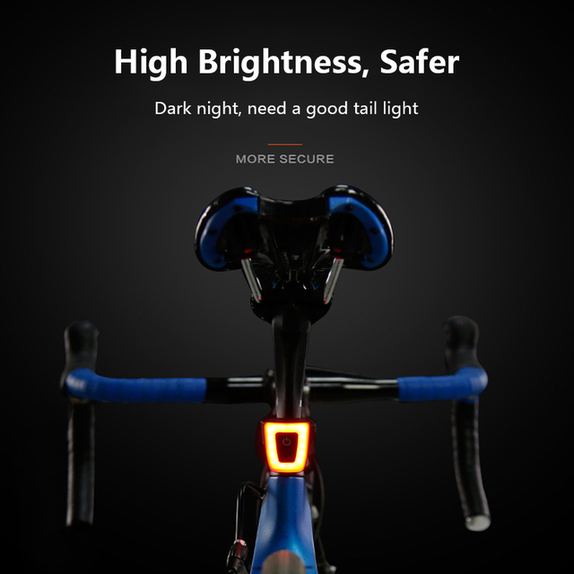 Ładowalna latarka USB do rowerów - wodoodporny kask rowerowy z tylnym światłem Aubtec Taillight - oświetlenie rowerowe kolarstwo lampa ostrzegawcza błyskowa - Wianko - 6