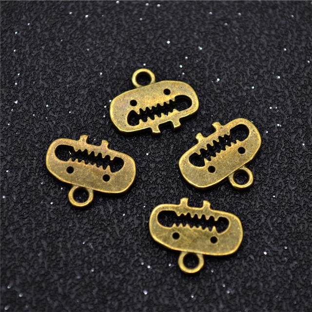 YuenZ 20 sztuk nowe zabawne miny - wisiorek z żartobliwym wzorem metalowej biżuterii w kształcie 15*12mm - Celebrytki - Wianko - 2