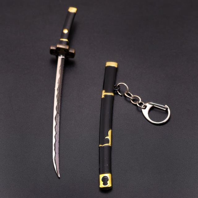 Brelok Roronoa Zoro - Jeden kawałek miecz, akcesoria z pochwą, klamra do pasa, saber, metalowy - Figurka akcji - Wianko - 7
