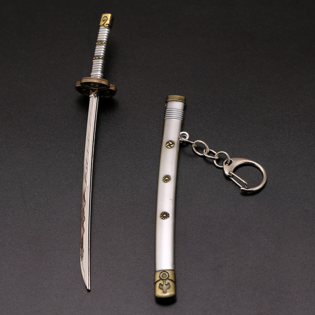 Brelok Roronoa Zoro - Jeden kawałek miecz, akcesoria z pochwą, klamra do pasa, saber, metalowy - Figurka akcji - Wianko - 6