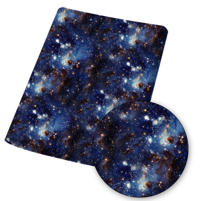 Tkanina bawełniano-poliestrowa Galaxy czarna do szycia sukienek, masek i DIY rzemiosł - 45x145cm - Wianko - 8