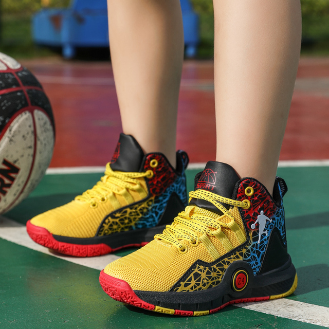 Buty do koszykówki dla dzieci, wysoka jakość, miękka i antypoślizgowa podeszwa - Wianko - 28