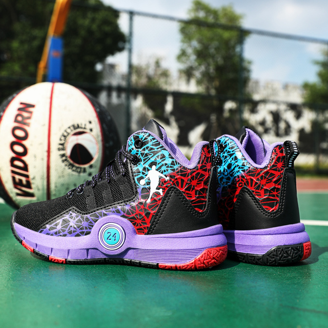 Buty do koszykówki dla dzieci, wysoka jakość, miękka i antypoślizgowa podeszwa - Wianko - 33
