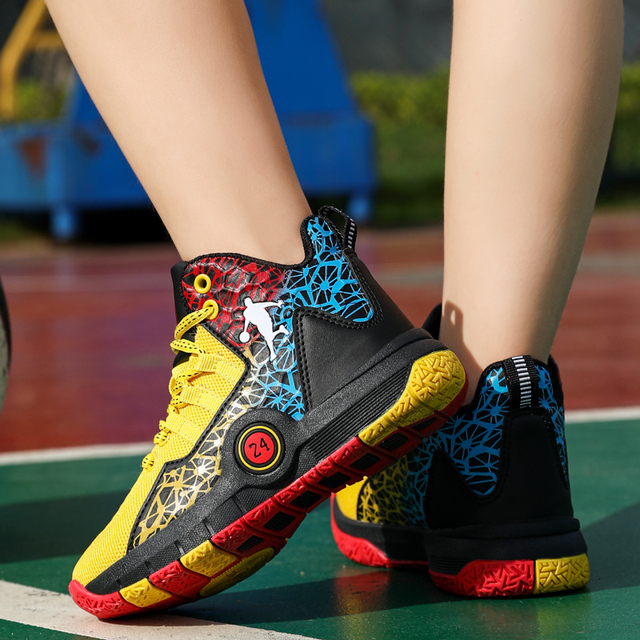Buty do koszykówki dla dzieci, wysoka jakość, miękka i antypoślizgowa podeszwa - Wianko - 29