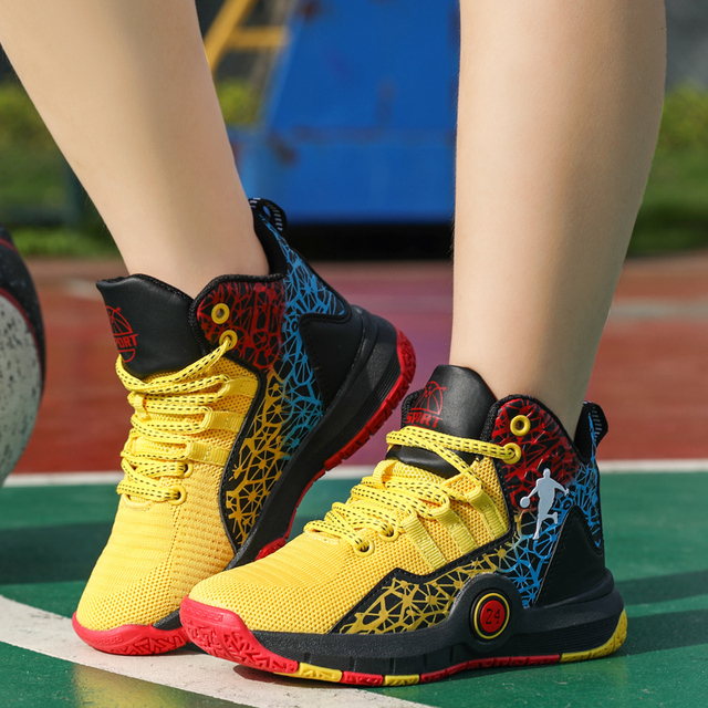 Buty do koszykówki dla dzieci, wysoka jakość, miękka i antypoślizgowa podeszwa - Wianko - 27