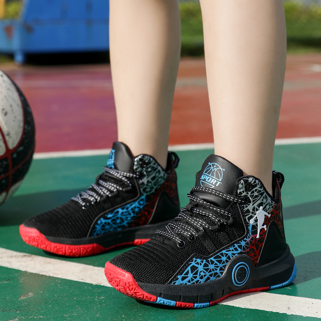 Buty do koszykówki dla dzieci, wysoka jakość, miękka i antypoślizgowa podeszwa - Wianko - 13