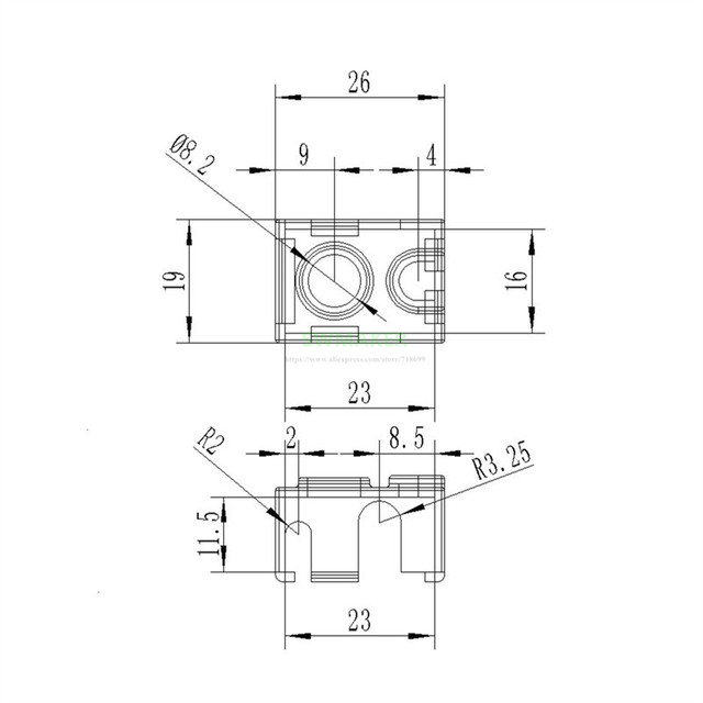 Czarny grzejnik aluminiowy V6 PT100 do drukarki 3D - Wianko - 7