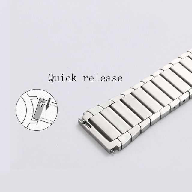 Zamiennik paska zegarka Huawei GT2/2e/Pro, tytanowy szary czarny srebrny pasek ze stali nierdzewnej 22mm Quick Release - Wianko - 6