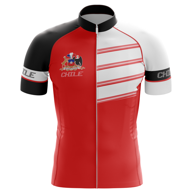 HIRBGOD Koszulka Rowerowa Męska 2021 dla Chile, Krótki Rękaw, Czerwona, Oddychająca - Wianko - 4