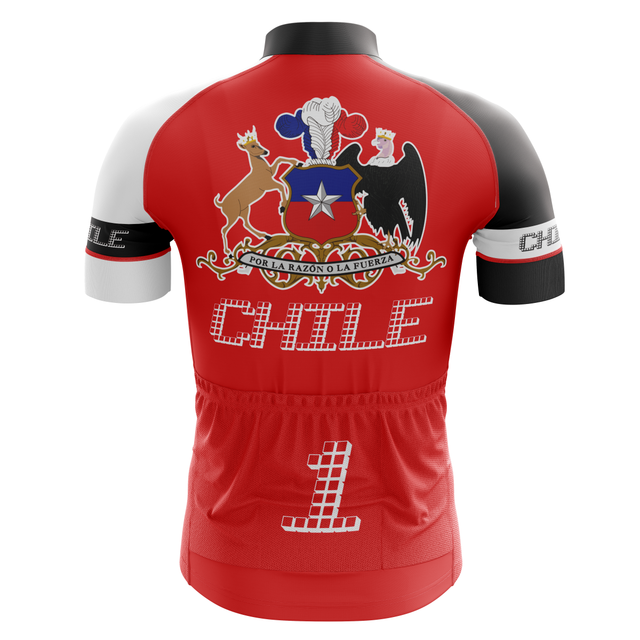 HIRBGOD Koszulka Rowerowa Męska 2021 dla Chile, Krótki Rękaw, Czerwona, Oddychająca - Wianko - 5