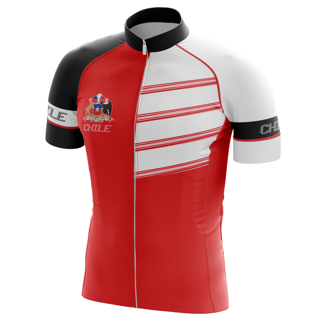 HIRBGOD Koszulka Rowerowa Męska 2021 dla Chile, Krótki Rękaw, Czerwona, Oddychająca - Wianko - 3