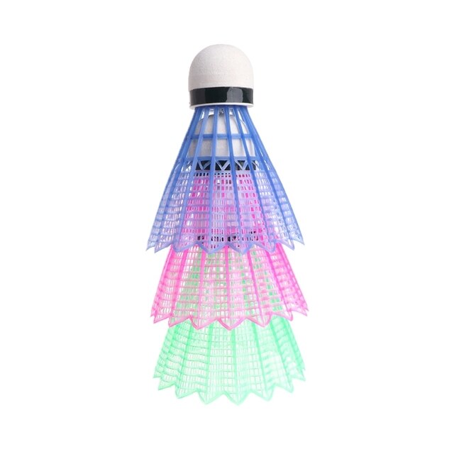 3 sztuki lotek do badmintona LED z kolorowym oświetleniem - Wianko - 5