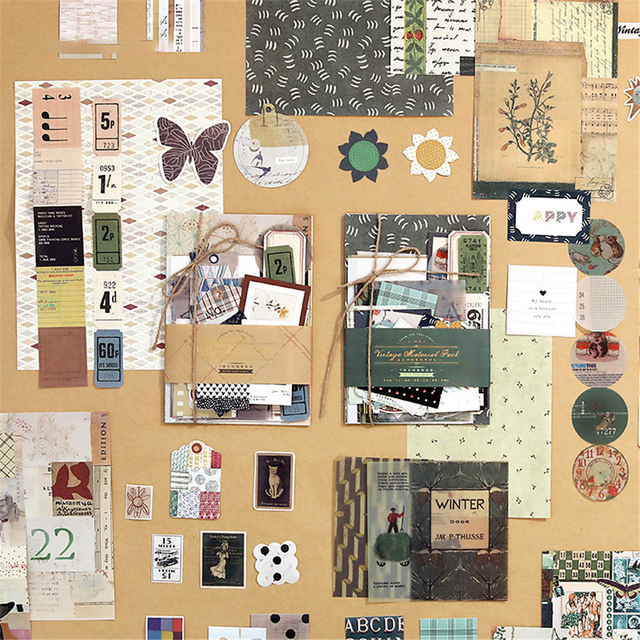 Bloczek notatników 88 sztuk Retro w kunsztownym, DIY Scrapbooking designie dla planera i dziennika - papier dekoracyjny rękodzielniczy, idealny do kreatywnych projektów - Wianko - 6