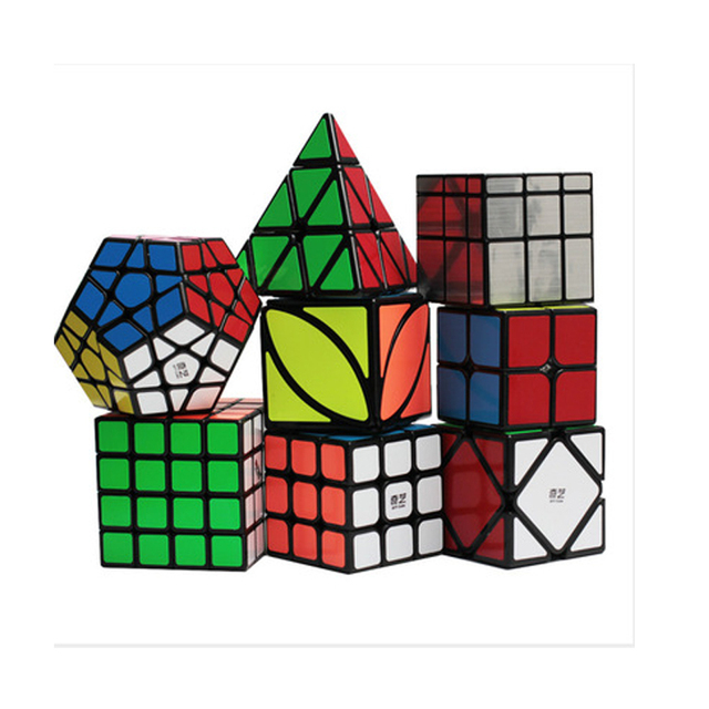 Luksusowy zestaw magicznych kostek QiYi 4 sztuki: 2x2, 3x3, 4x4, 5x5, piramida, Megaminx - kształcenie zawodowe i edukacyjne zabawki Cubo - Wianko - 17