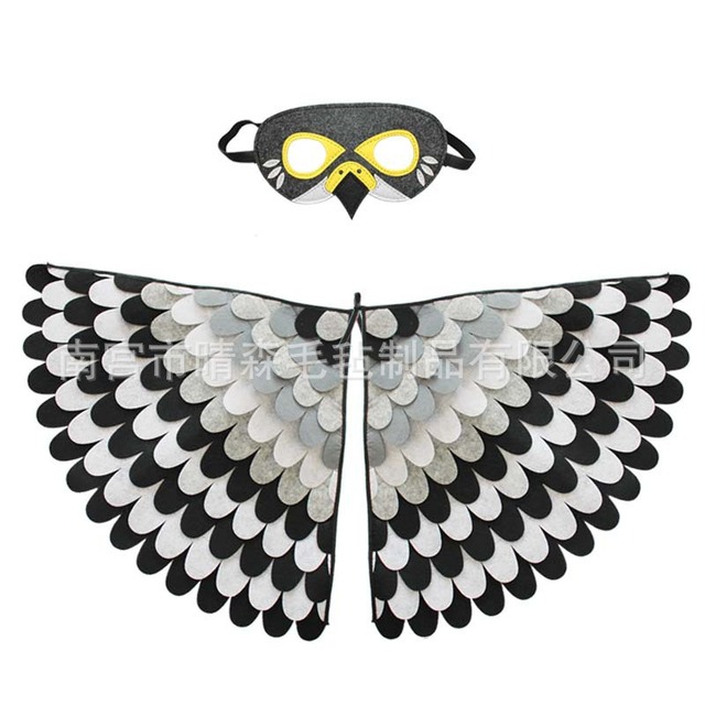 Dziecięce filcowe skrzydła zwierząt - motyl Halloween Party Cosplay maska kostium dekoracja DIY - Wianko - 18