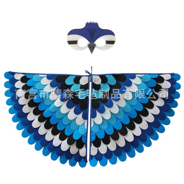 Dziecięce filcowe skrzydła zwierząt - motyl Halloween Party Cosplay maska kostium dekoracja DIY - Wianko - 14