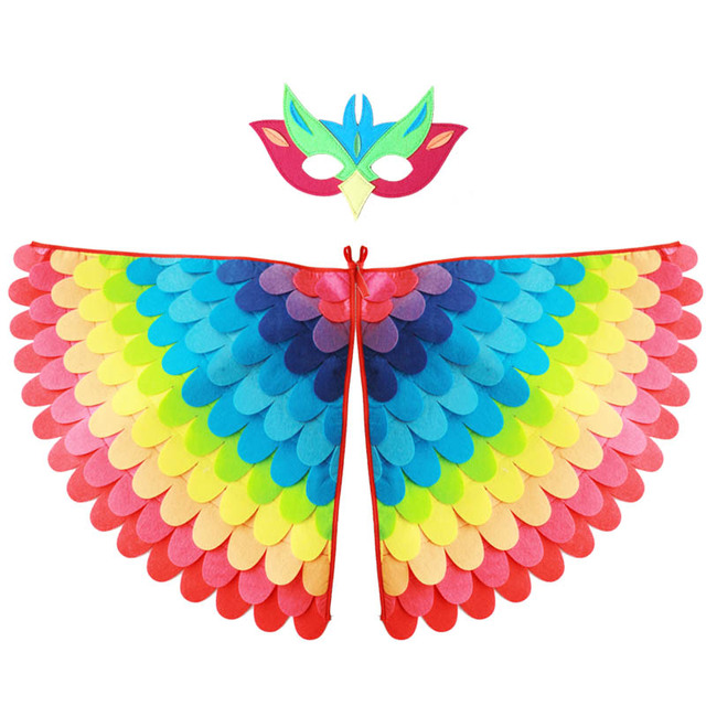 Dziecięce filcowe skrzydła zwierząt - motyl Halloween Party Cosplay maska kostium dekoracja DIY - Wianko - 6