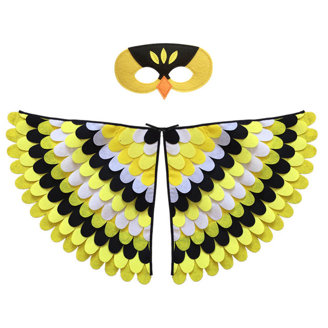 Dziecięce filcowe skrzydła zwierząt - motyl Halloween Party Cosplay maska kostium dekoracja DIY - Wianko - 20
