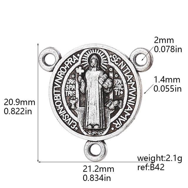 Hurtownia wisiorków do tworzenia biżuterii - krzyże, wisiorki Maryi i Panny Jezus, wykonane ze stopu cynku - Wianko - 1