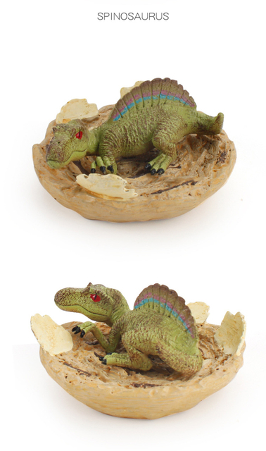 Zestaw symulacyjnych modeli dinozaurów - plastikowe modele zwierząt dla dzieci, zabawki edukacyjne, dekoracja stołu - Wianko - 6