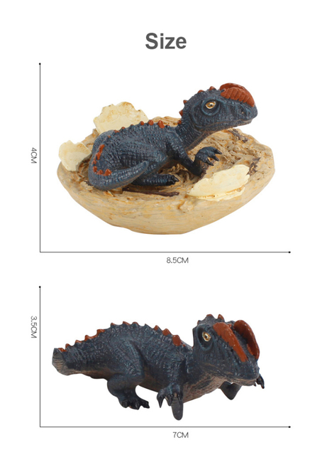 Zestaw symulacyjnych modeli dinozaurów - plastikowe modele zwierząt dla dzieci, zabawki edukacyjne, dekoracja stołu - Wianko - 3
