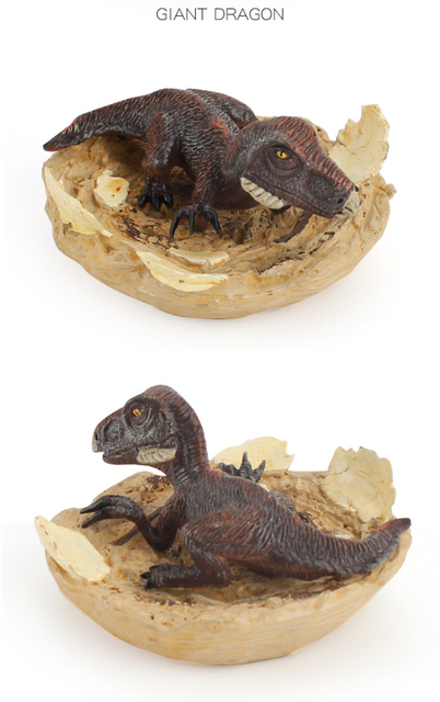 Zestaw symulacyjnych modeli dinozaurów - plastikowe modele zwierząt dla dzieci, zabawki edukacyjne, dekoracja stołu - Wianko - 7