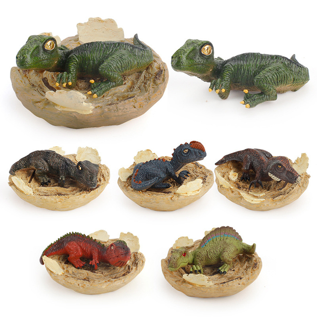 Zestaw symulacyjnych modeli dinozaurów - plastikowe modele zwierząt dla dzieci, zabawki edukacyjne, dekoracja stołu - Wianko - 9