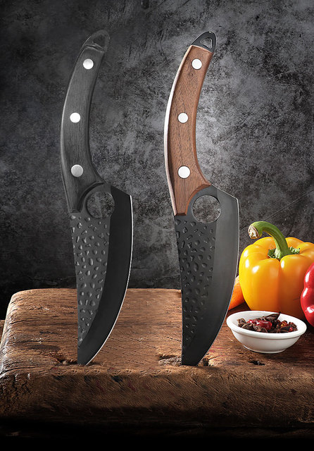 Mały nóż do trybowania i obierania oraz krojenia - zestaw narzędzi kuchennych 6 calowy, nóż rzeźnicki - Wianko - 1
