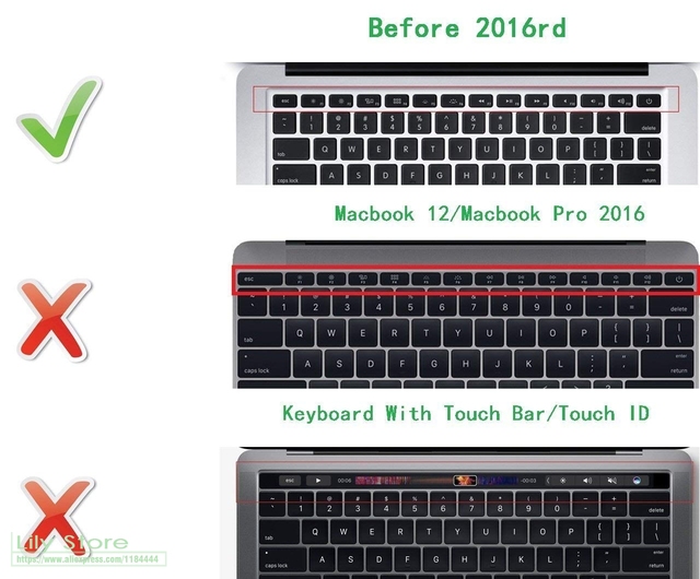 Osłona klawiatury silikonowa skóra do MacBook Air 13 i MacBook Pro 13, 15, 17 (język chiński) - Wianko - 15
