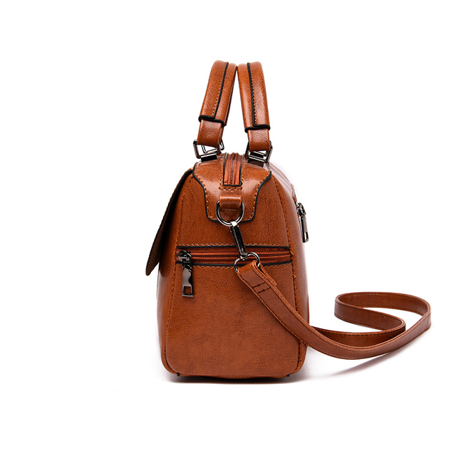Nowa wysokiej jakości skórzana torebka na ramię dla kobiet w stylu vintage luksusowa torba crossbody - Wianko - 12