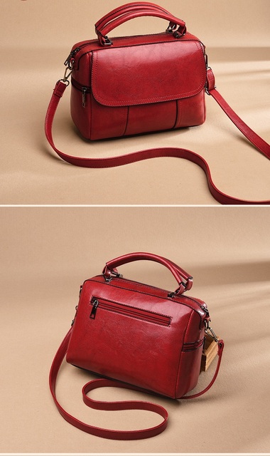 Nowa wysokiej jakości skórzana torebka na ramię dla kobiet w stylu vintage luksusowa torba crossbody - Wianko - 6