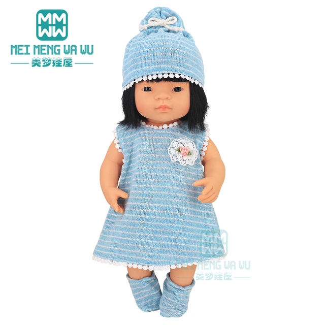 Ubranka dla lalki o długości 43cm, amerykańska lalka z kreskówki z dużymi oczy, pełzająca dla dzieci - Wianko - 18