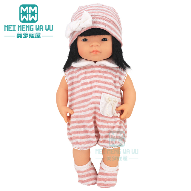 Ubranka dla lalki o długości 43cm, amerykańska lalka z kreskówki z dużymi oczy, pełzająca dla dzieci - Wianko - 17