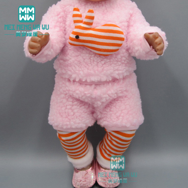 Ubranka dla lalki o długości 43cm, amerykańska lalka z kreskówki z dużymi oczy, pełzająca dla dzieci - Wianko - 2