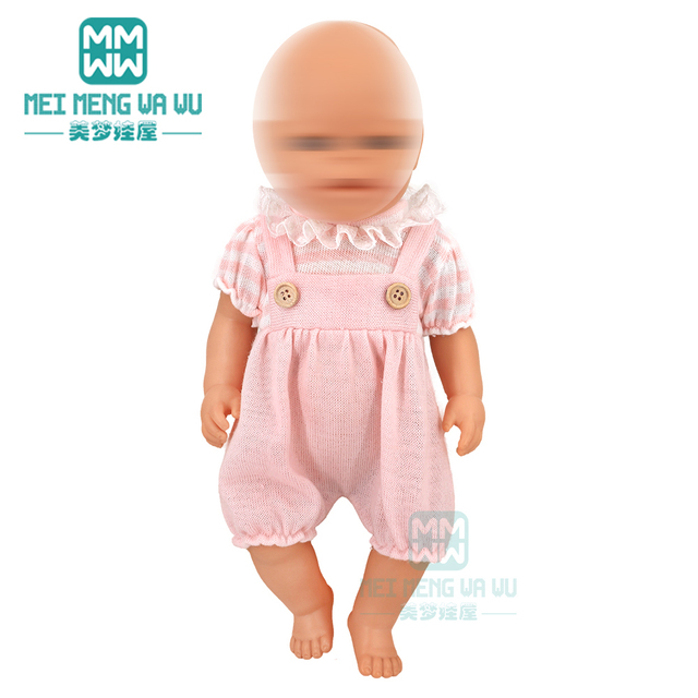 Ubranka dla lalki o długości 43cm, amerykańska lalka z kreskówki z dużymi oczy, pełzająca dla dzieci - Wianko - 15