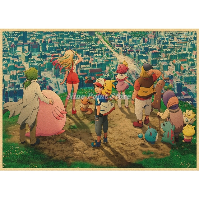 Naklejka ścenna - Japońska kreskówka Anime: plakat z papieru pakowego, idealny na dekorację domu - Wianko - 12